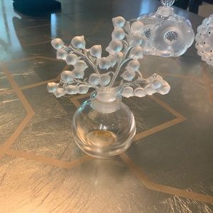 Vintage Lily of the Valley Lalique Perfume Bottle 4.5”H